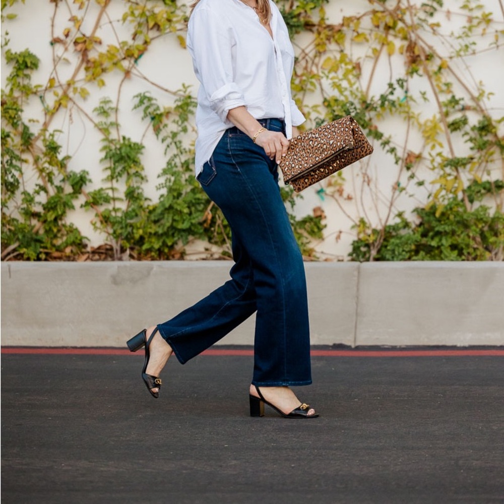 MOTHER RAMBLER HIGH WAISTED WIDE STRAIGHT LEG JEANS